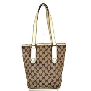 Gucci Brown Monogram Tote Bag